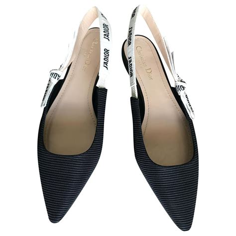 dior cloth ballet flats|Dior ballerina shoes.